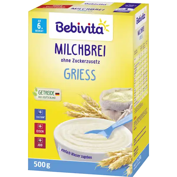 Milchbrei Griess ab 6. Monat