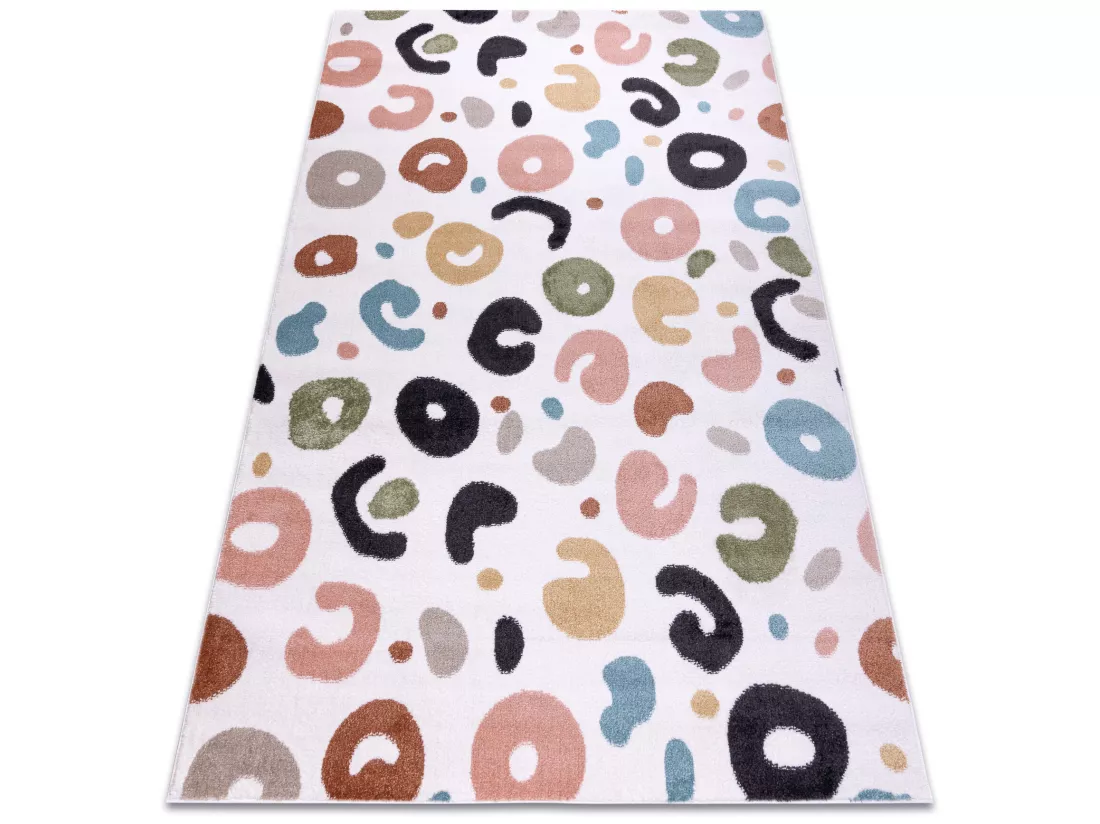 Tapis FUN Spots pour enfants taches crème 140x190 cm