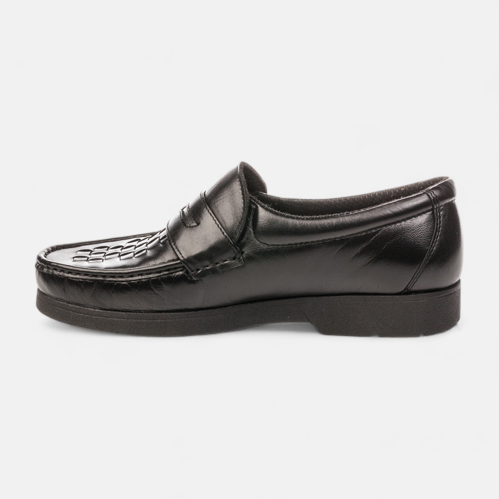 Mocassins Homme en cuir noir