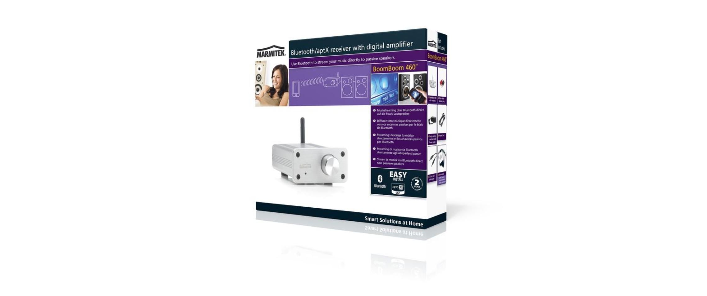 Bluetooth Empfänger BoomBoom 460Bluetooth Empfänger | einschl. Verstärker | aptX