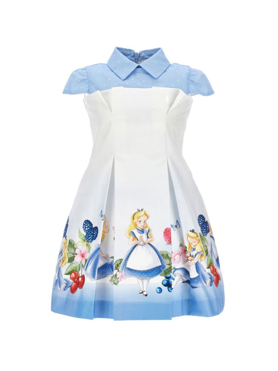 Monnalisa Alice Bustier Satin Dress