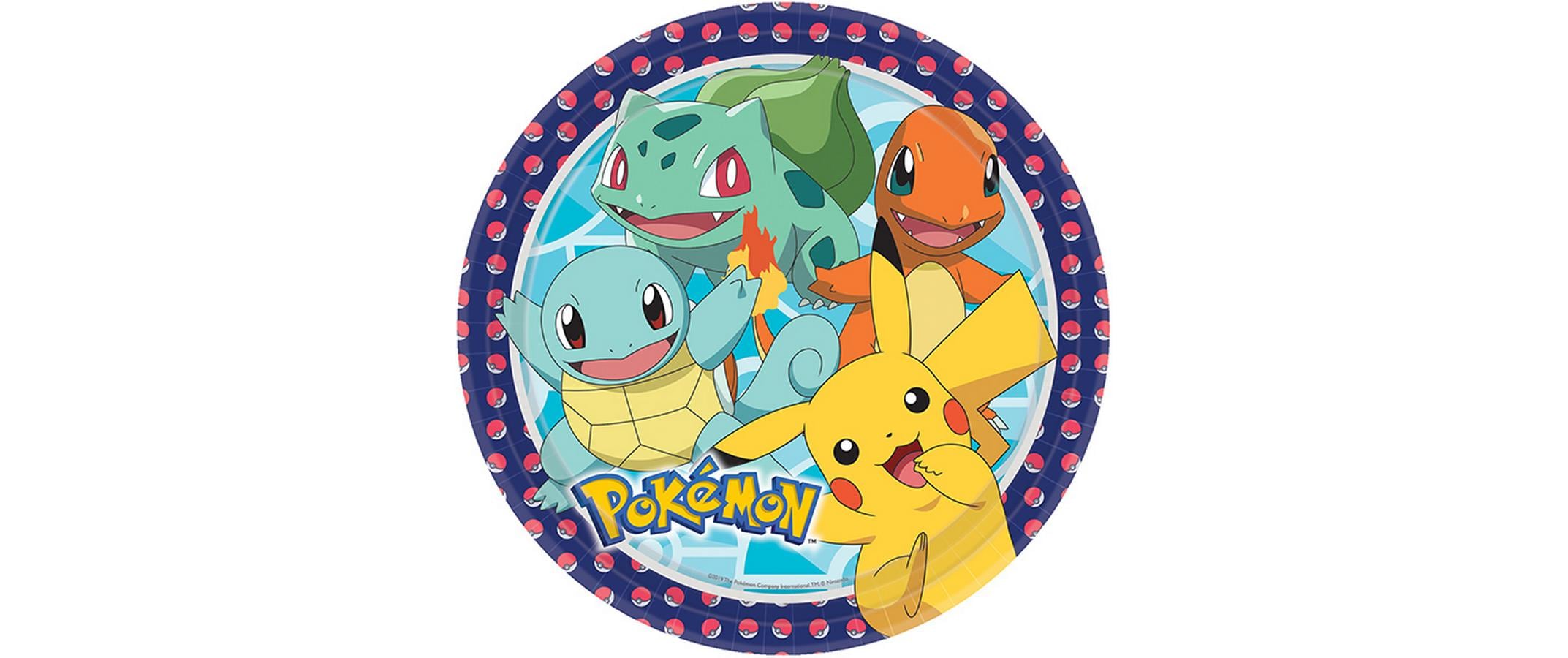 Einwegteller Pokemon 8 StückPappteller für Ihre Feier