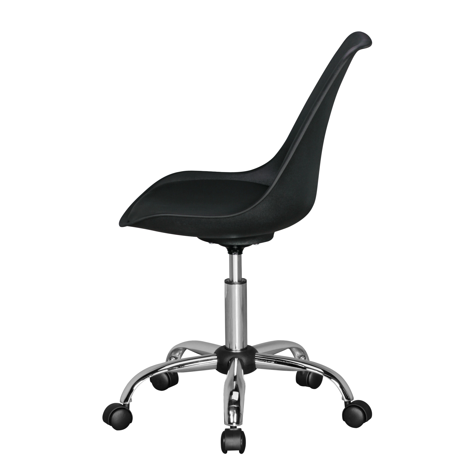 Bürostuhl - schwarz - Kunststoffsitzschale