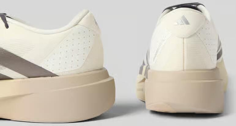Adidas Performance Adizero Evo hardloopschoenen ecru grijs