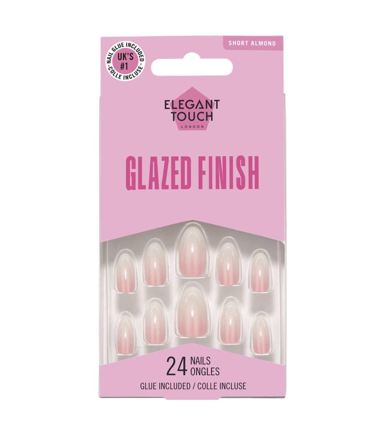Elegant Touch - Unhas Postiças Glazed Finish - Glaz´D