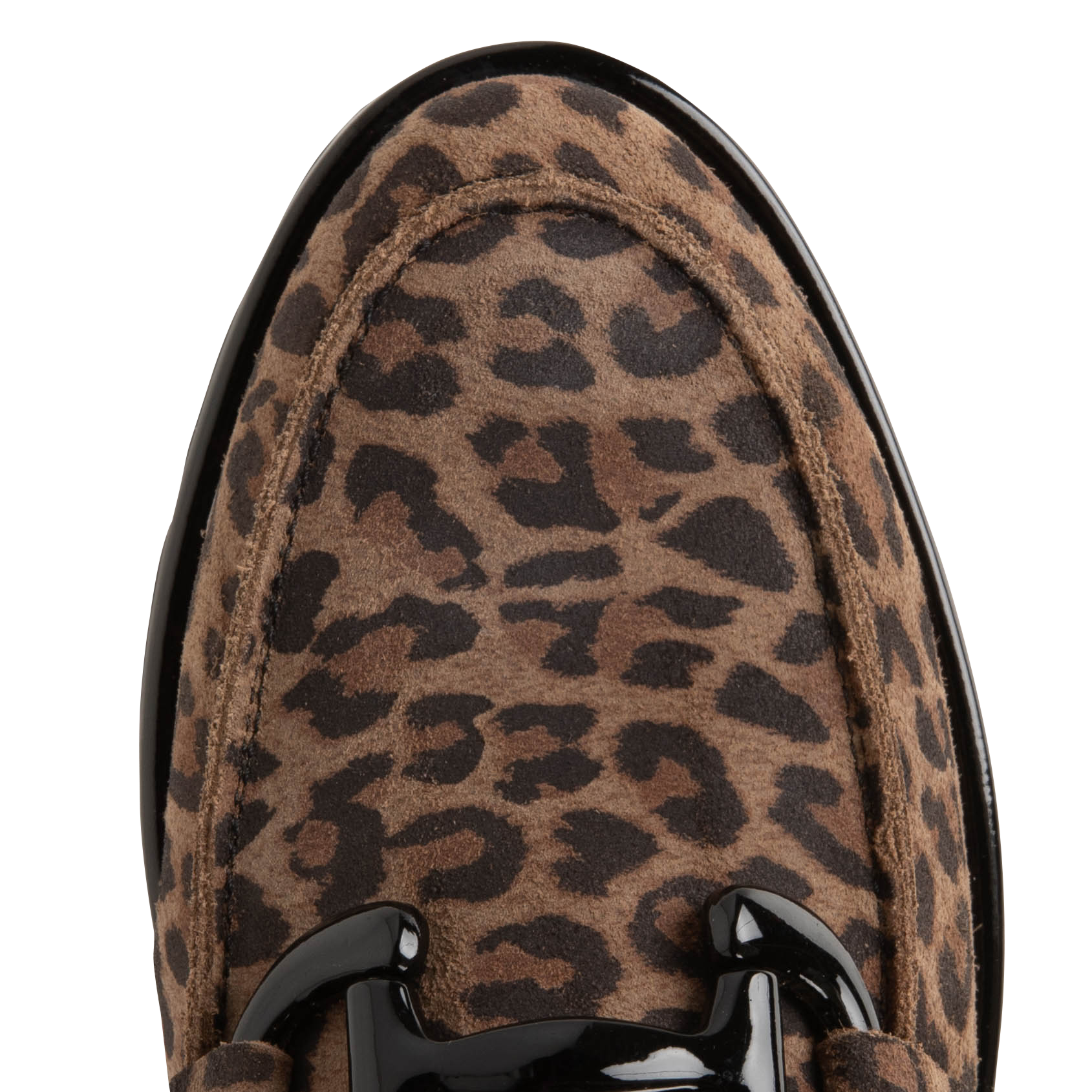 FRIVOLE - Mocassins crantés en cuir velours | Beige