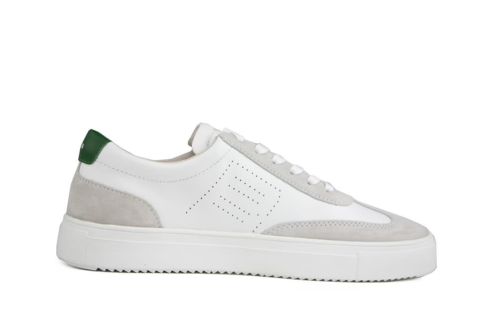 Blackstone Sneaker Slate Harper Perf White Green