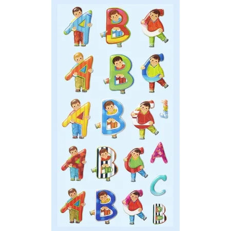 hobbyFun SOFTY-Sticker ABC Jungs