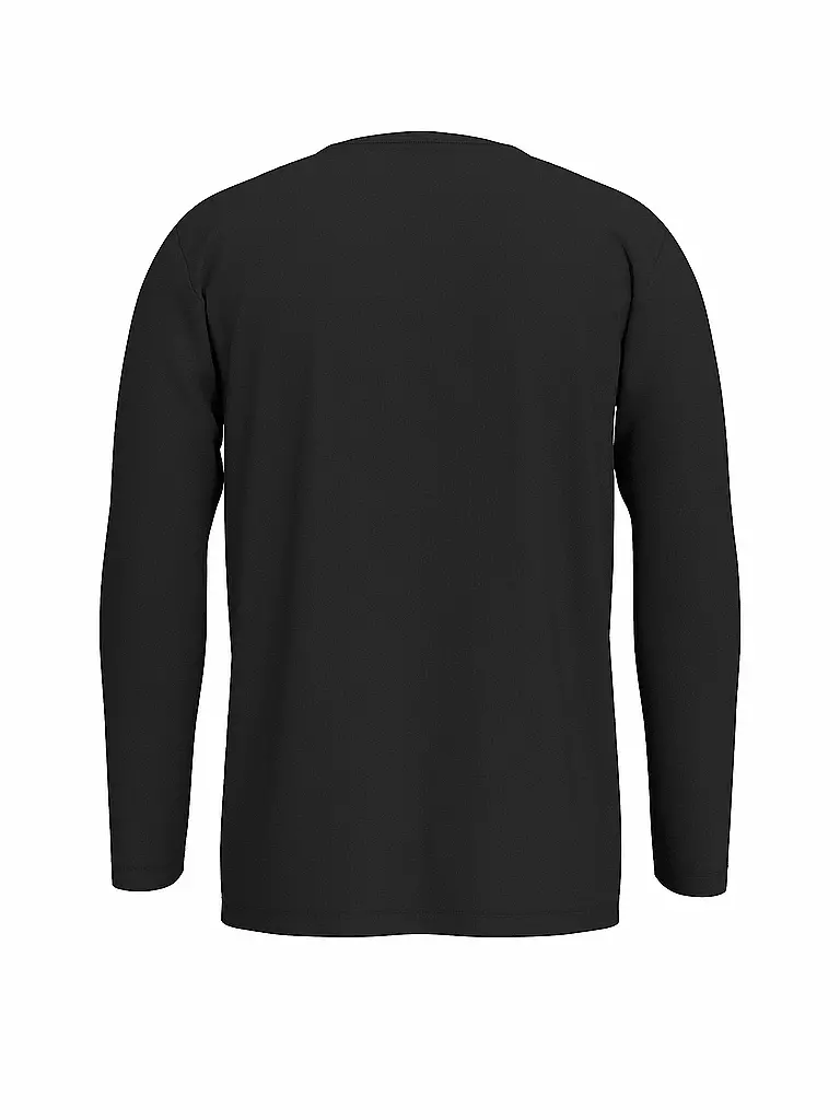 SELECTED Langarmshirt SLHASPEN schwarz