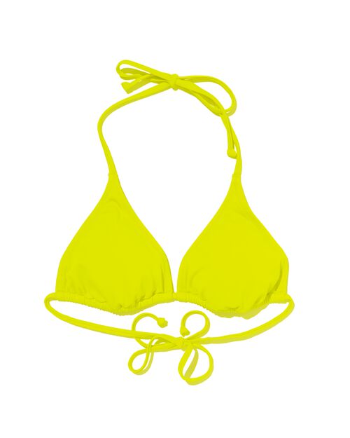 haut de bikini triangle femme citron vert