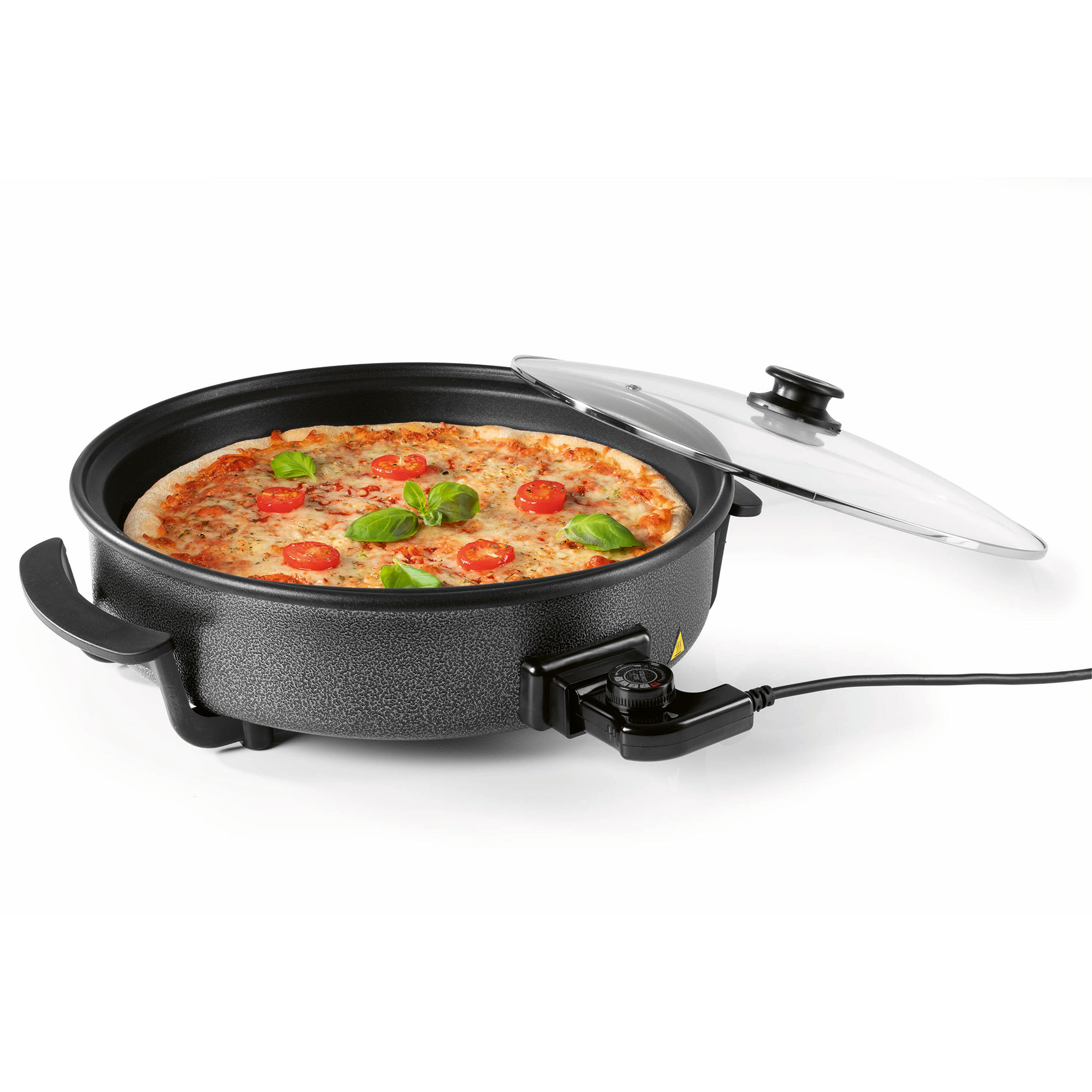 GOURMETMAXX Pizza-Pfanne 12316 - schwarz - elektrisch