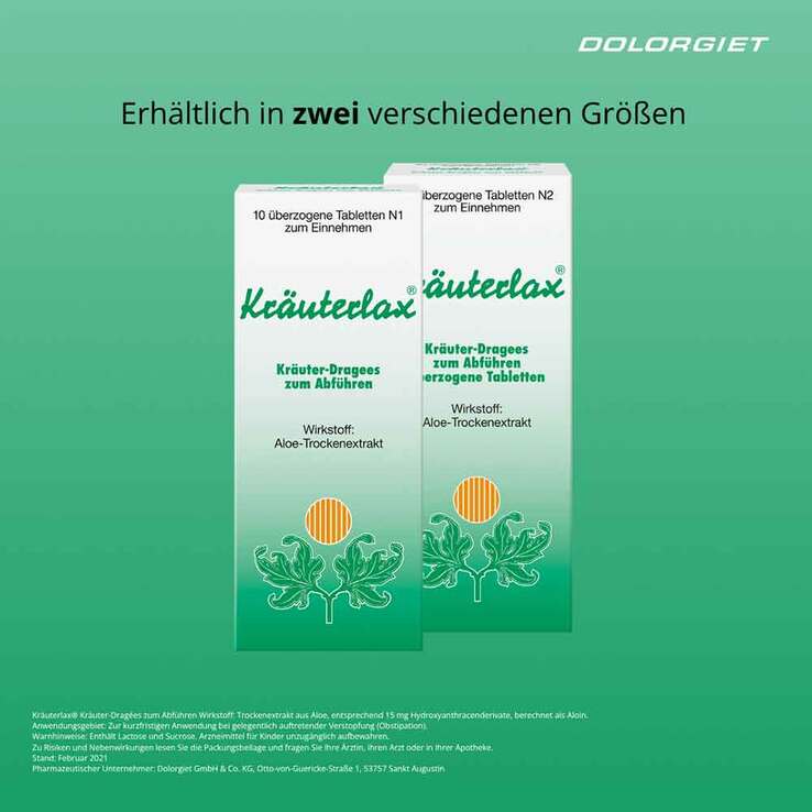 Kräuterlax Dr. Henk 15 mg Kräuterdrag.z.Abführen, 10 St