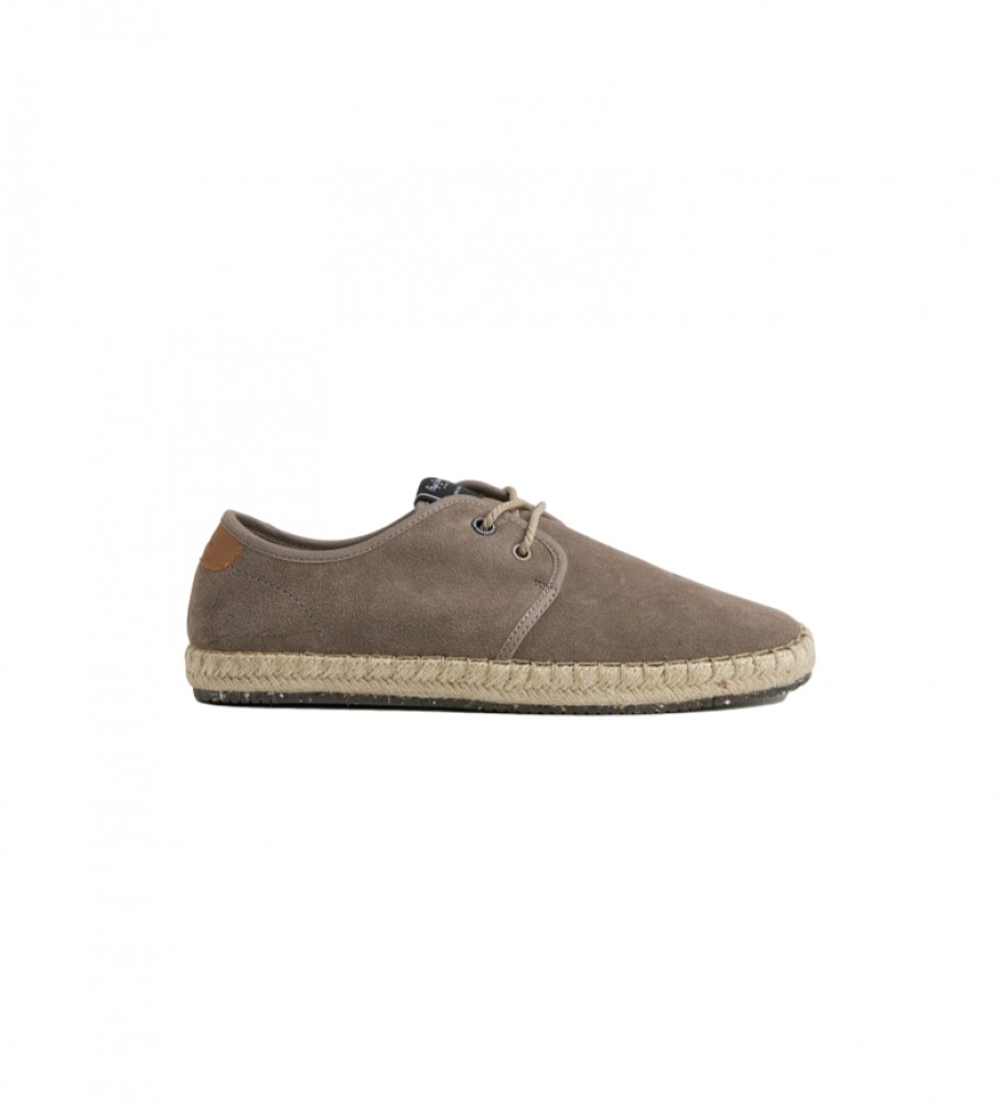 Tênis Pepe Jeans Tourist Classic em couro taupe
