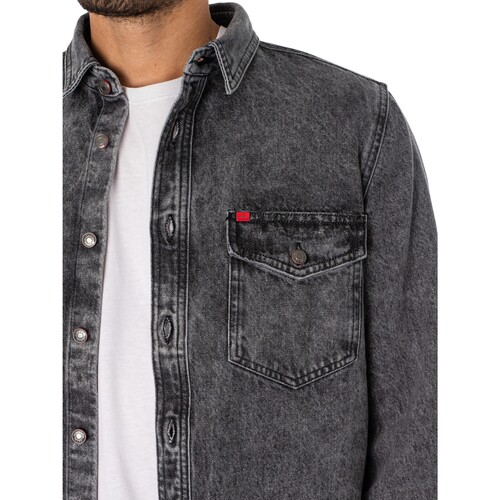 BOSS - Chaqueta Vaquera Epaz Gris