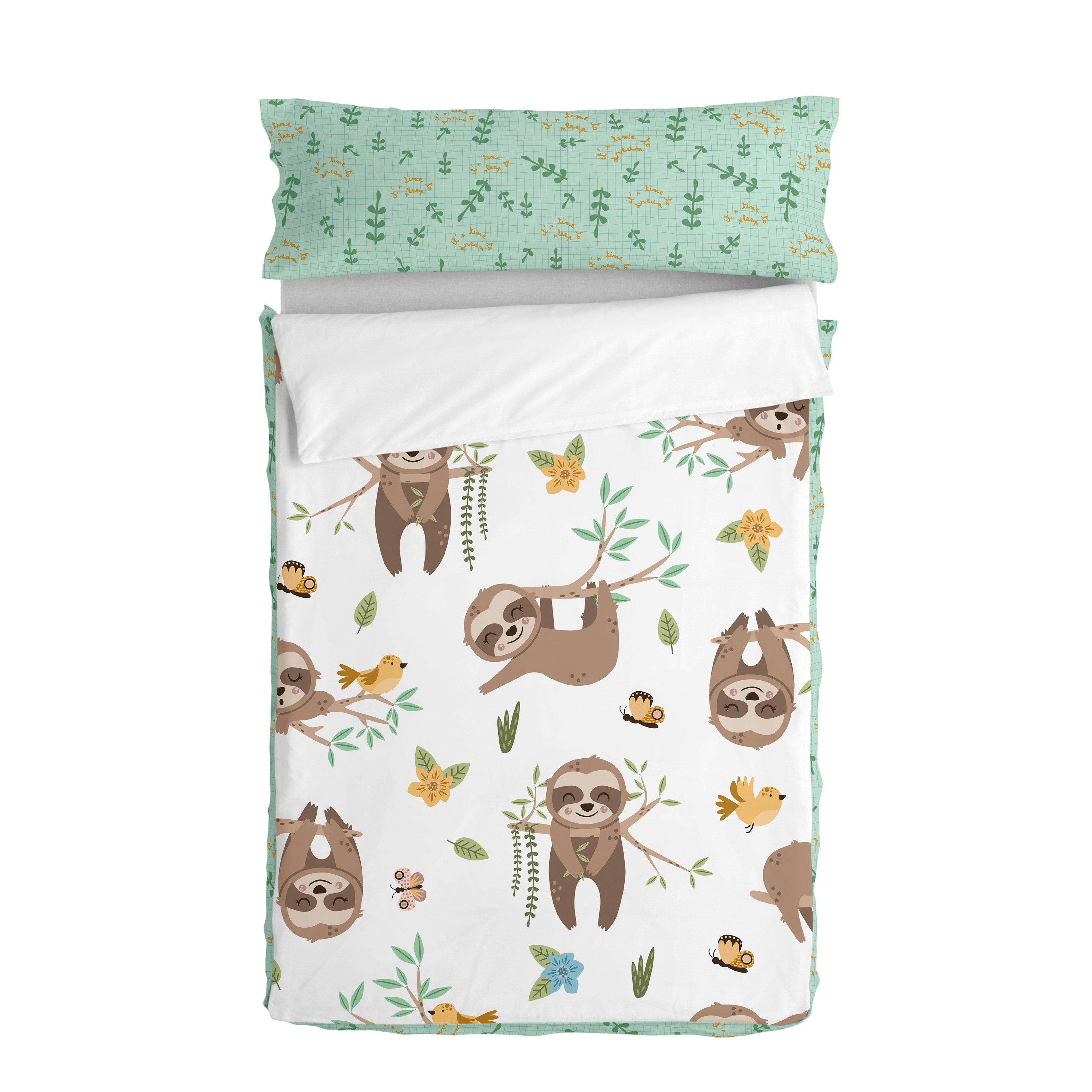 Happy sloth Noordse tas Moshi Moshi, Veelkleurig, 100% Katoen (buitenkant) 100% Polyester (vulling), de kwaliteit van 150 TC