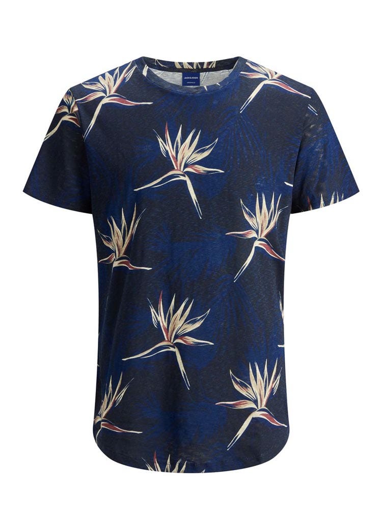 Jack & Jones  Florall Tee Crew Neck