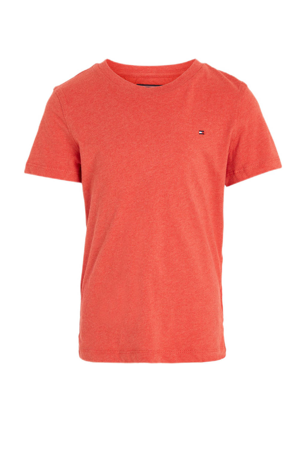 Tommy Hilfiger T-shirt van katoen oranje