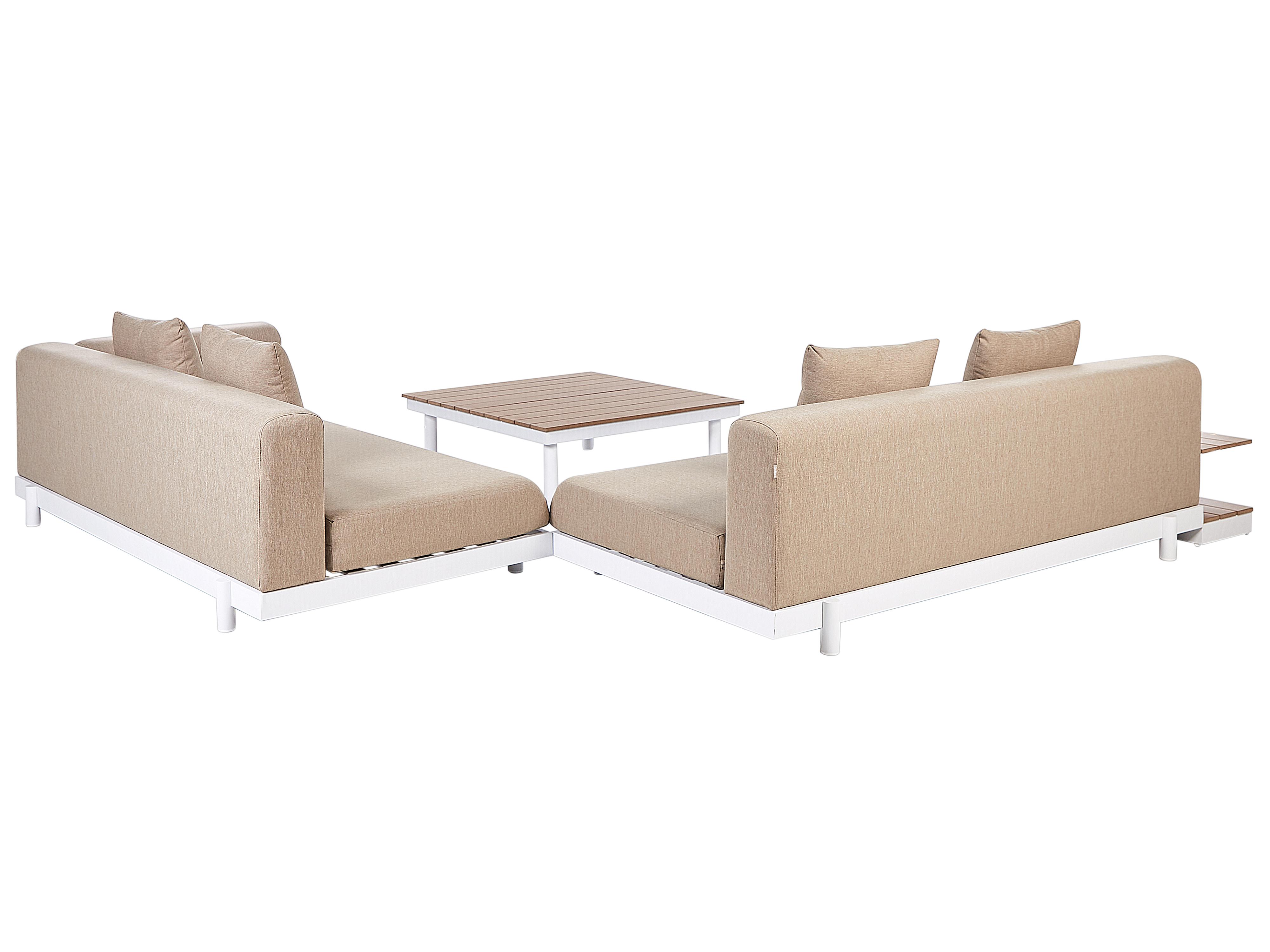 Tuin hoekloungeset met tafel 5-zits MISSANELLO Beige