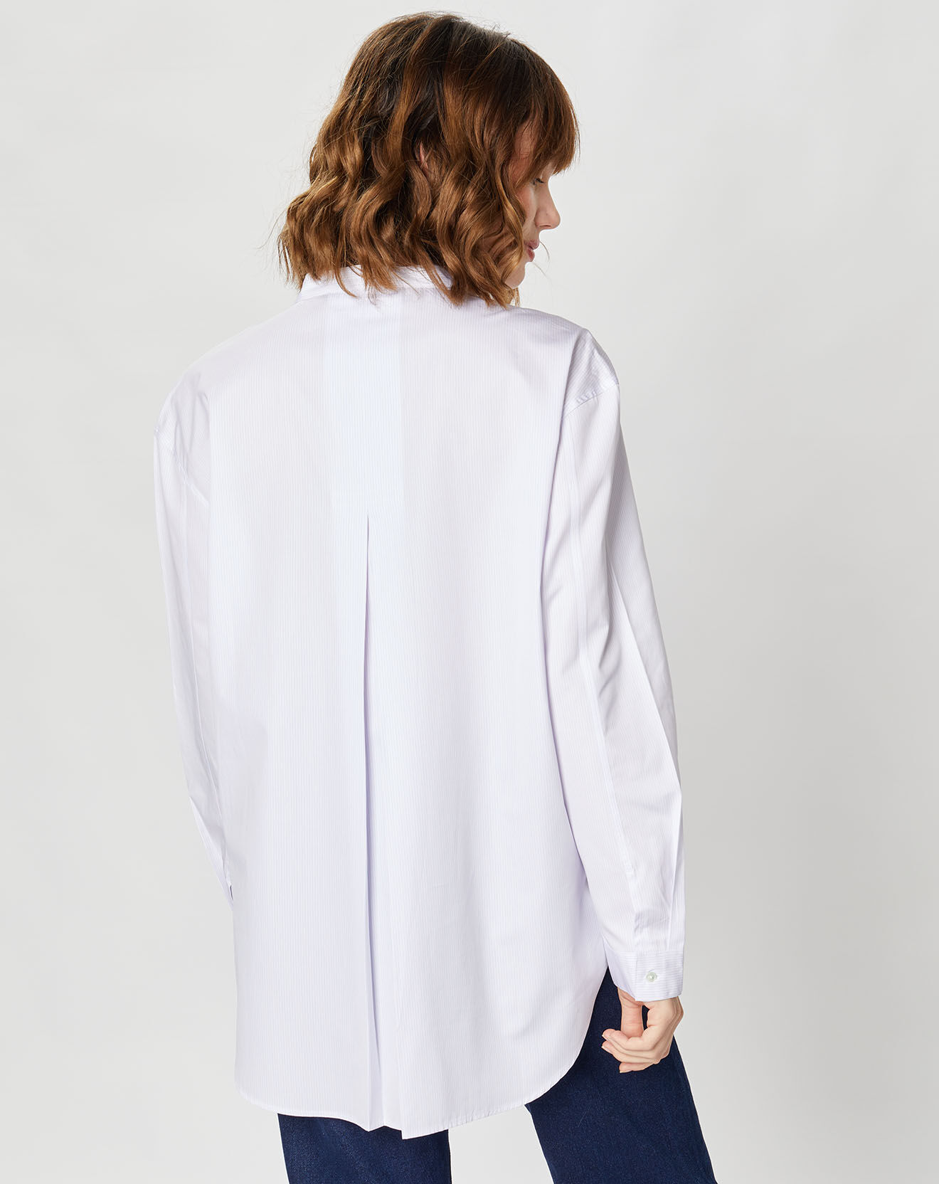 Chloé Stora Blouse Claudie à rayures rose très pâle