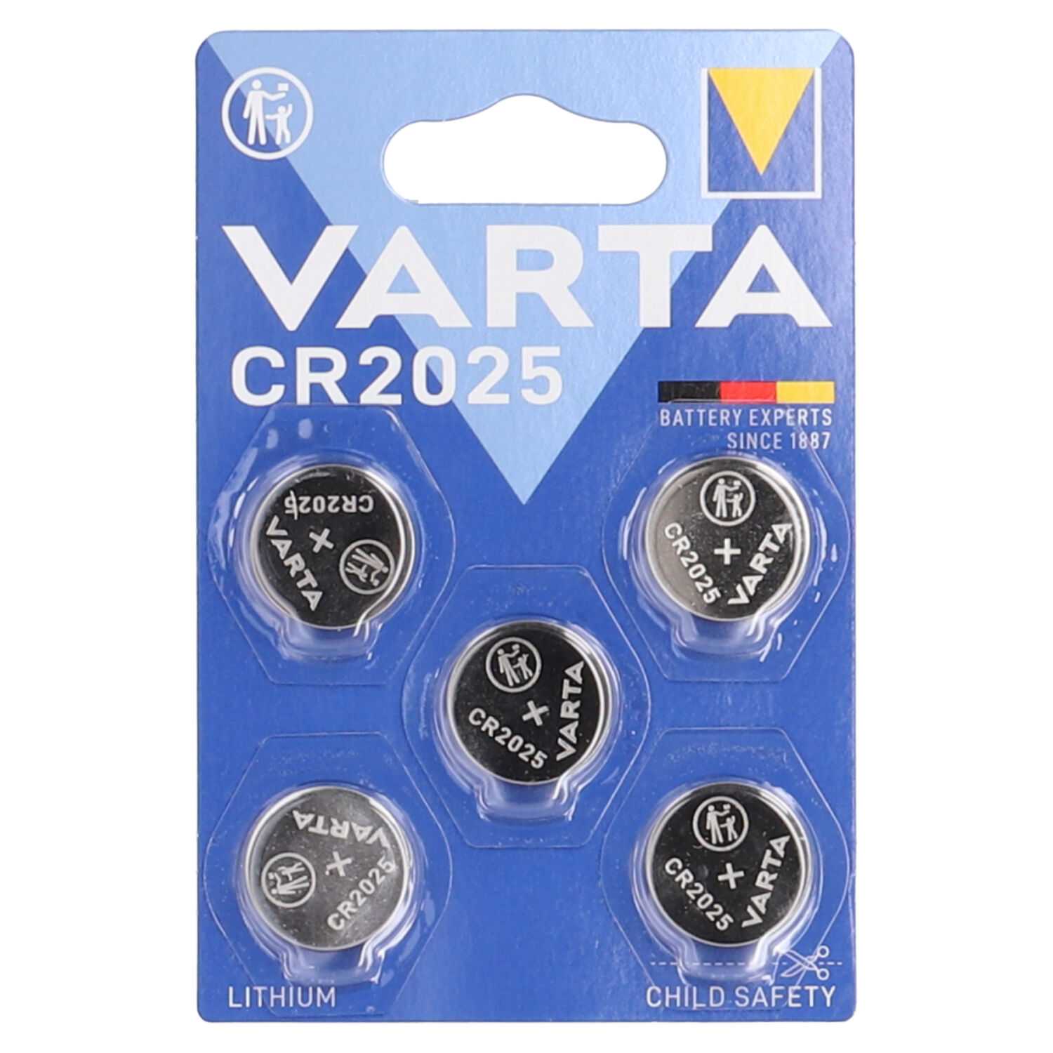 Batterie VARTA Knopfzelle 5er CR2025