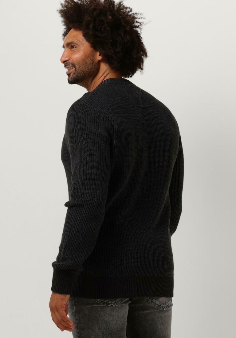 TOMMY JEANS zwarte tommy jeans trui tjm reg tonal xs badge sweater