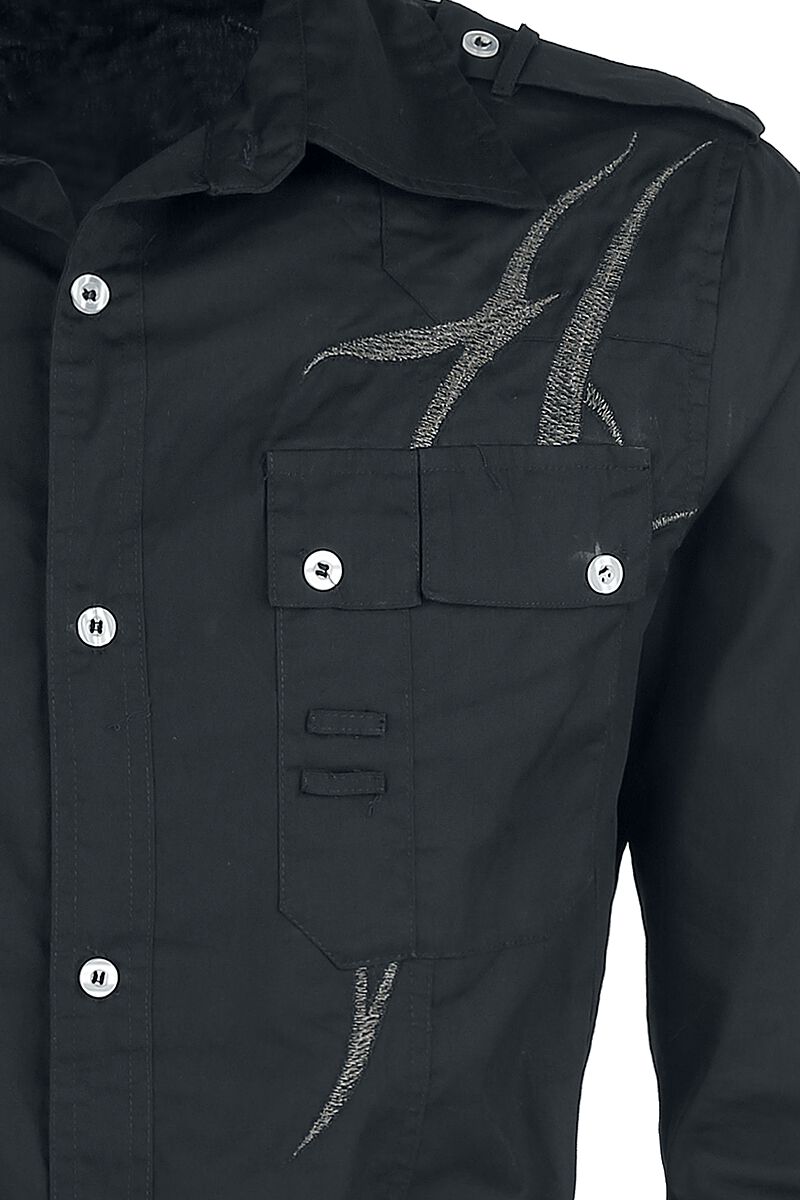 Black Tribe | Gothicana by EMP Chemise manches longues