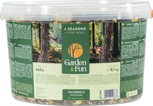Garden&Fun Food for ekorn - 4 sesonger 2,1 kg