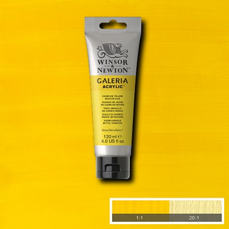 Galeria akrylmaling 120 ml - Cadmium Yellow Medium Hue