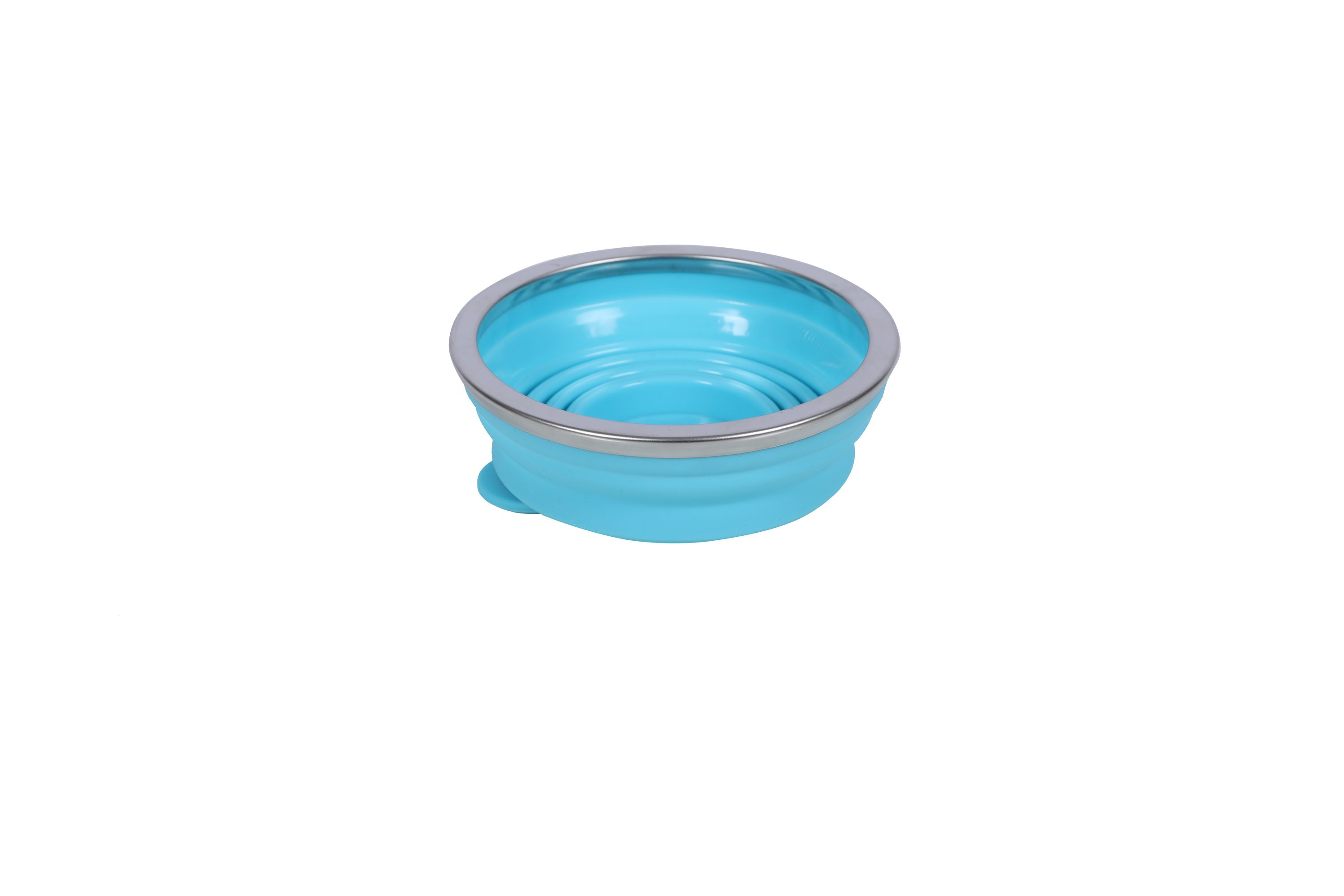 Becher Silikon faltbar blau 270 ml
