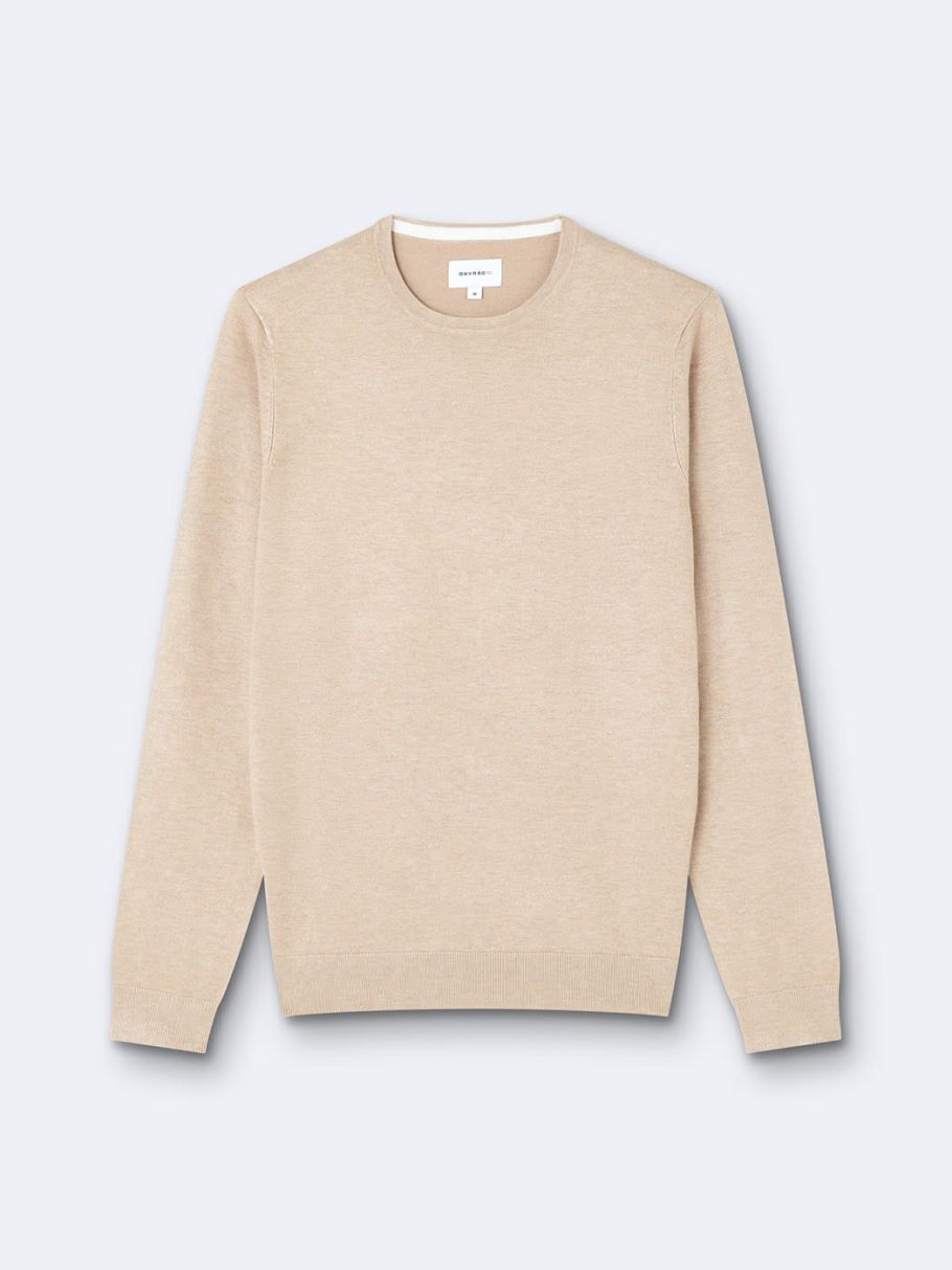 Pull col rond en viscose certifiée