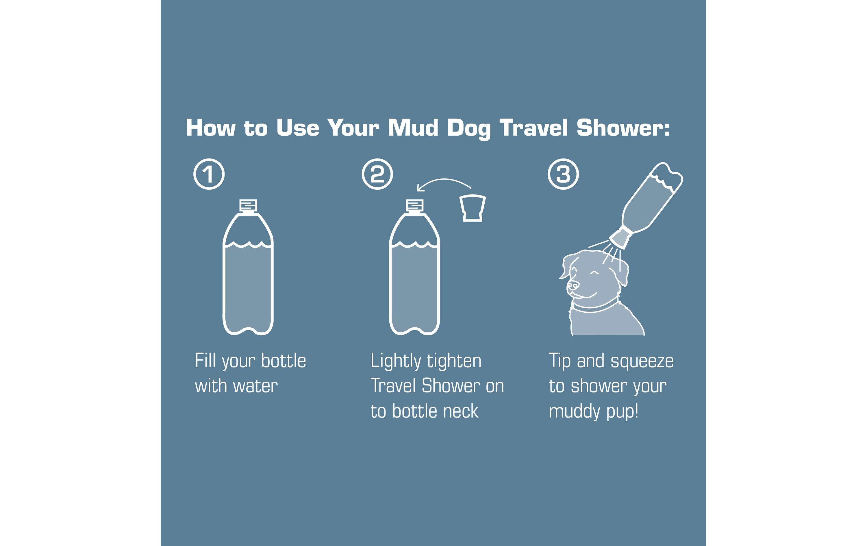 Mud Dog Travel ShowerReisedusche für Hunde