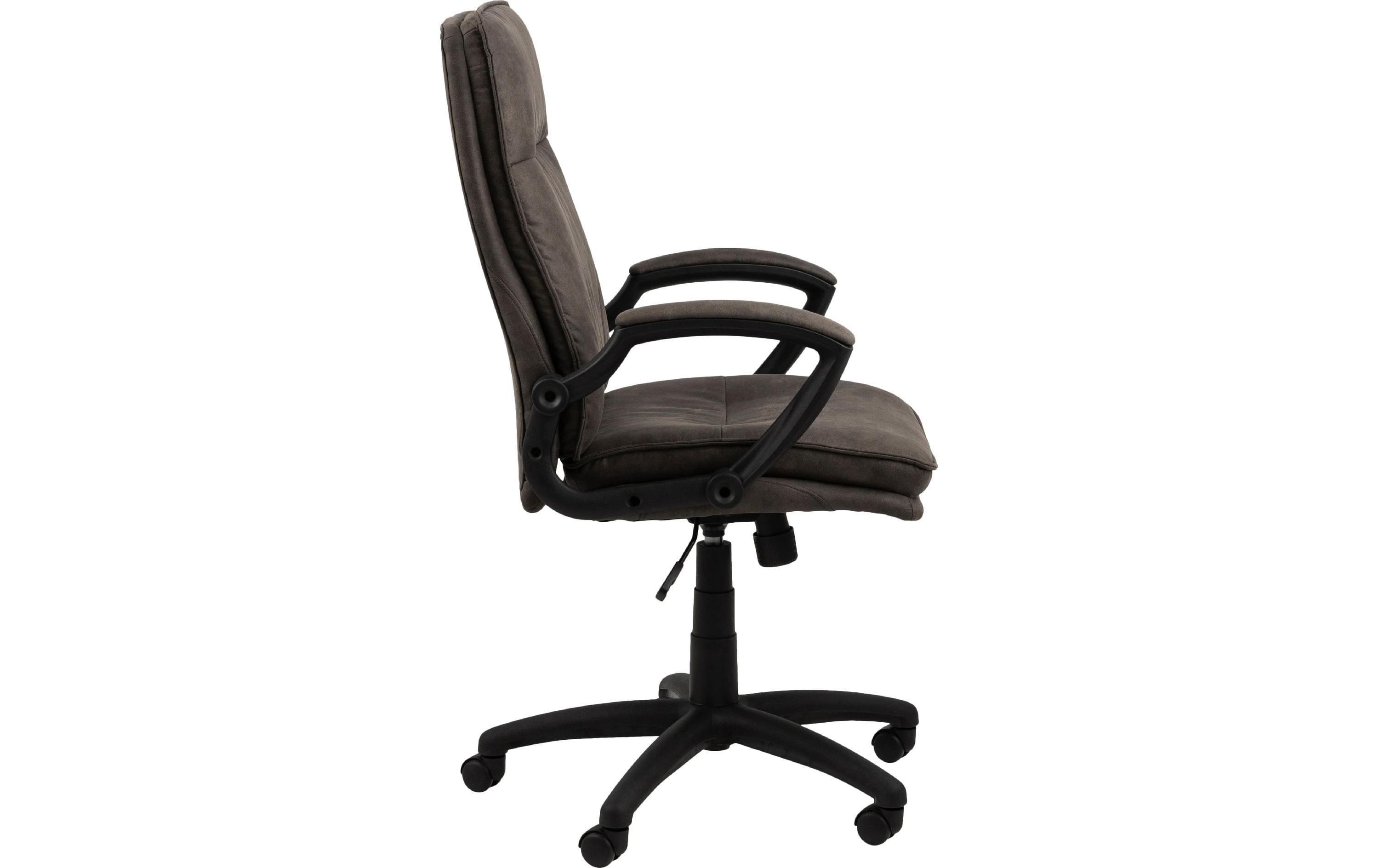 Bürostuhl Brad, mit Armlehnen und Bremsrollen, Anthrazit<br>Moderner Schreibtischstuhl in edler Optik