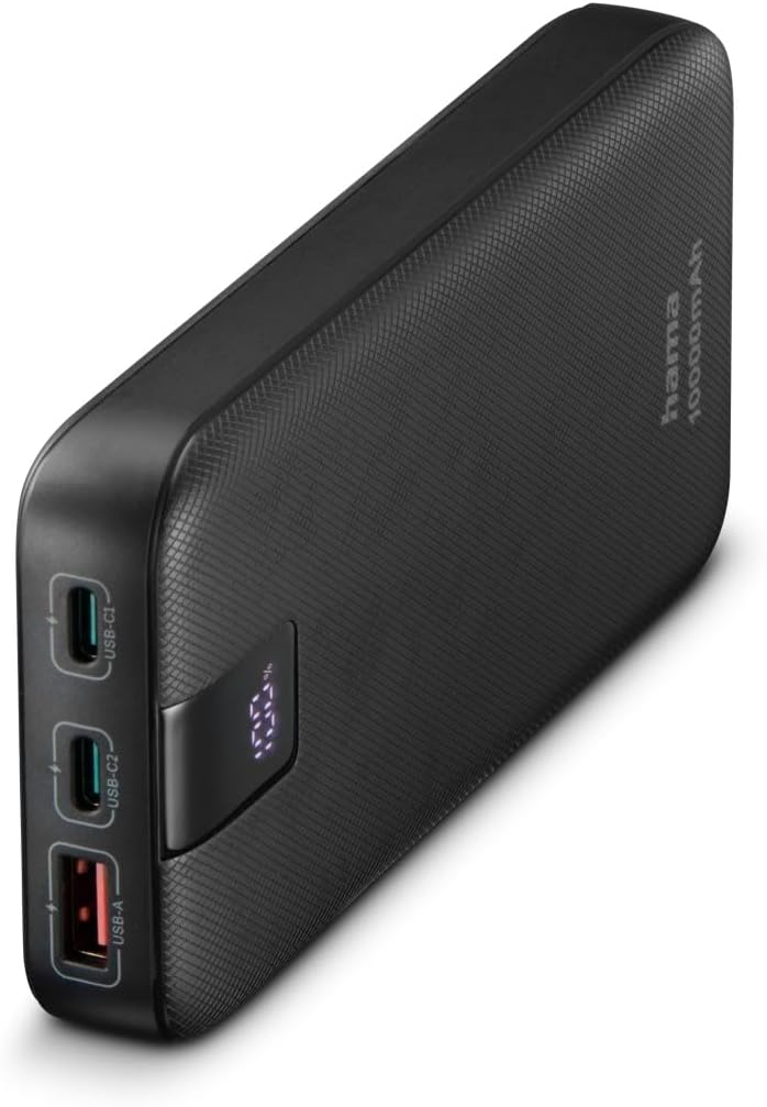 Hama 201718 Powerbank 10000mAh 2x USB-C 1x USB-A