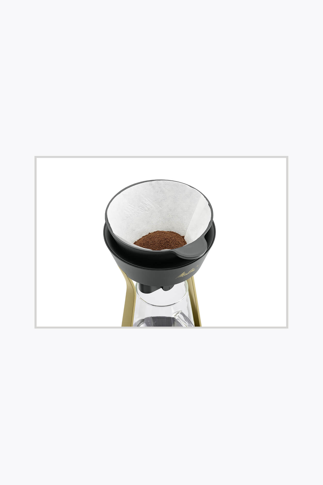 Melitta® Amano Kaffeebereiter Schwarz-Gold