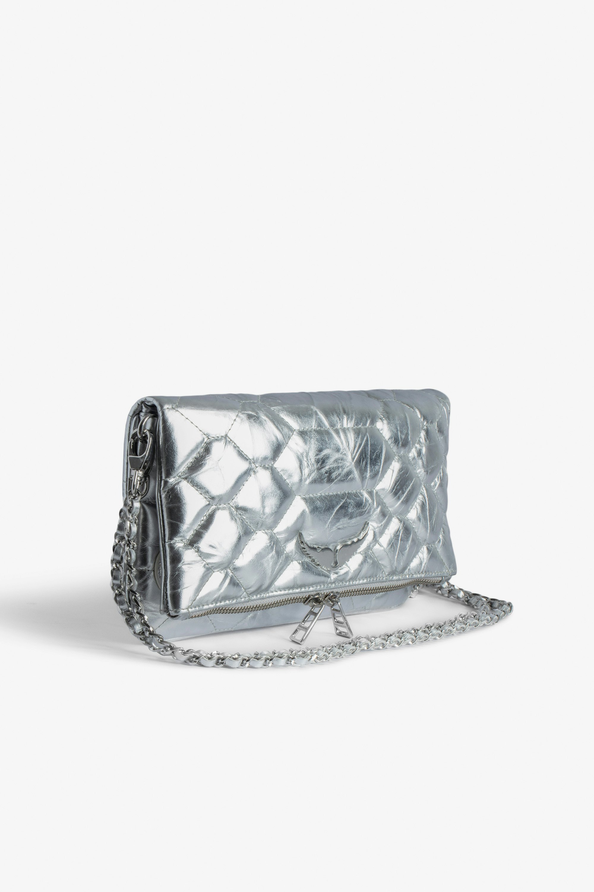 Pochette Rock Matelassée Métallisée