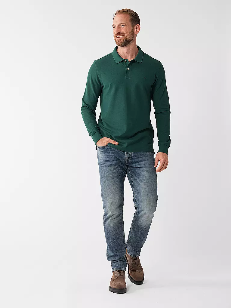 FYNCH HATTON Poloshirt dunkelgrün