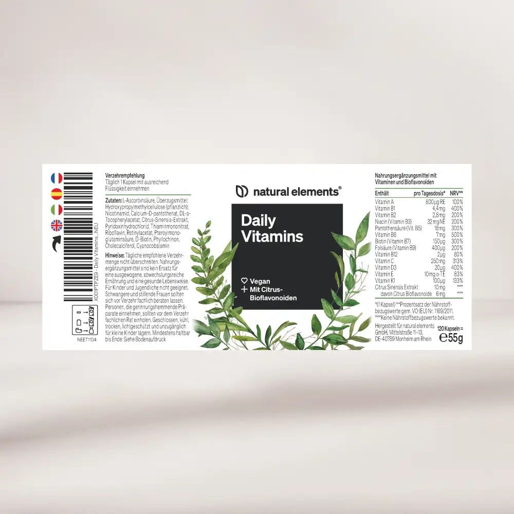 natural elements Daily Vitamins