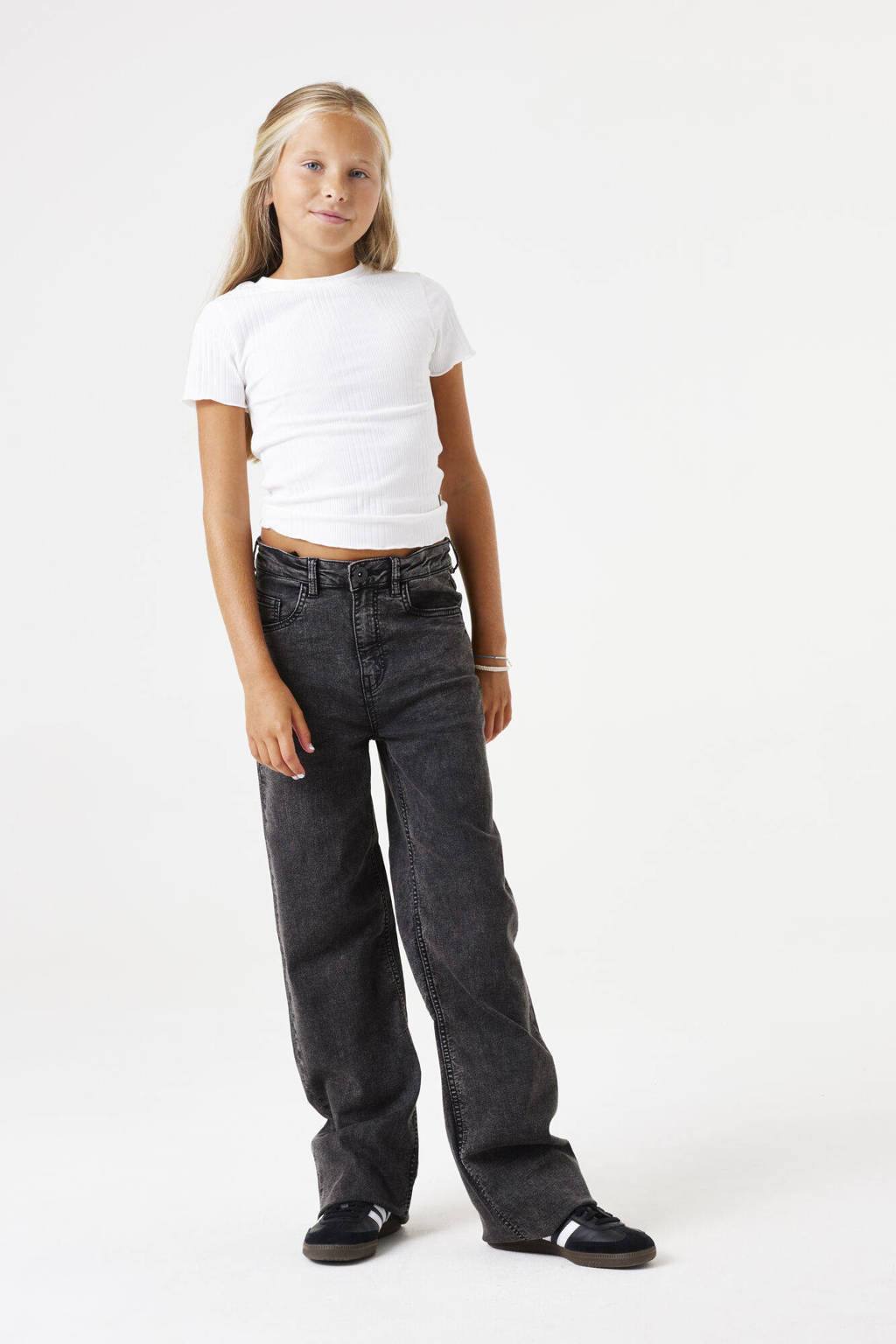 Garcia high waist straight leg jeans dark used