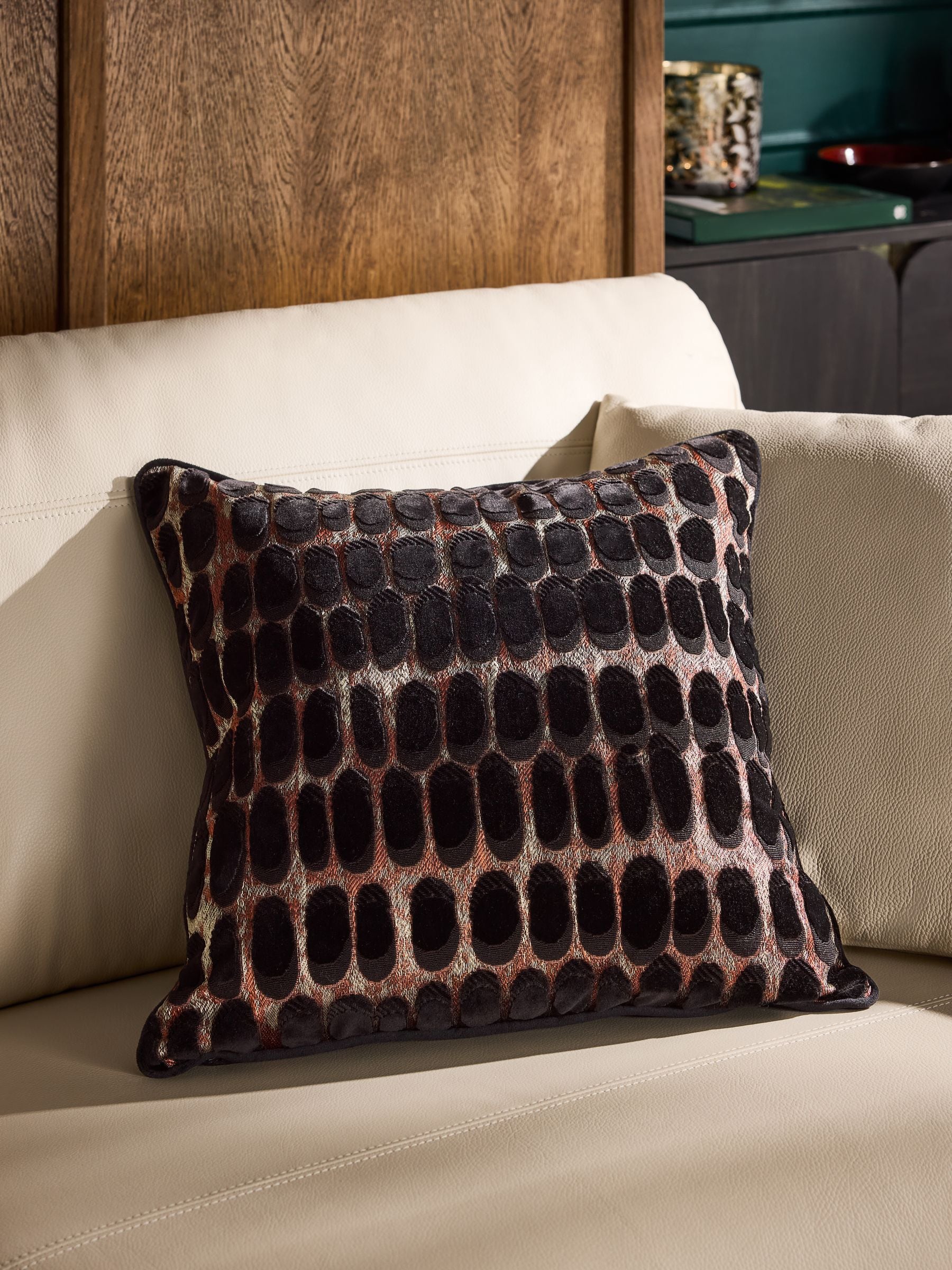 Rebel Spot Velvet Cushion