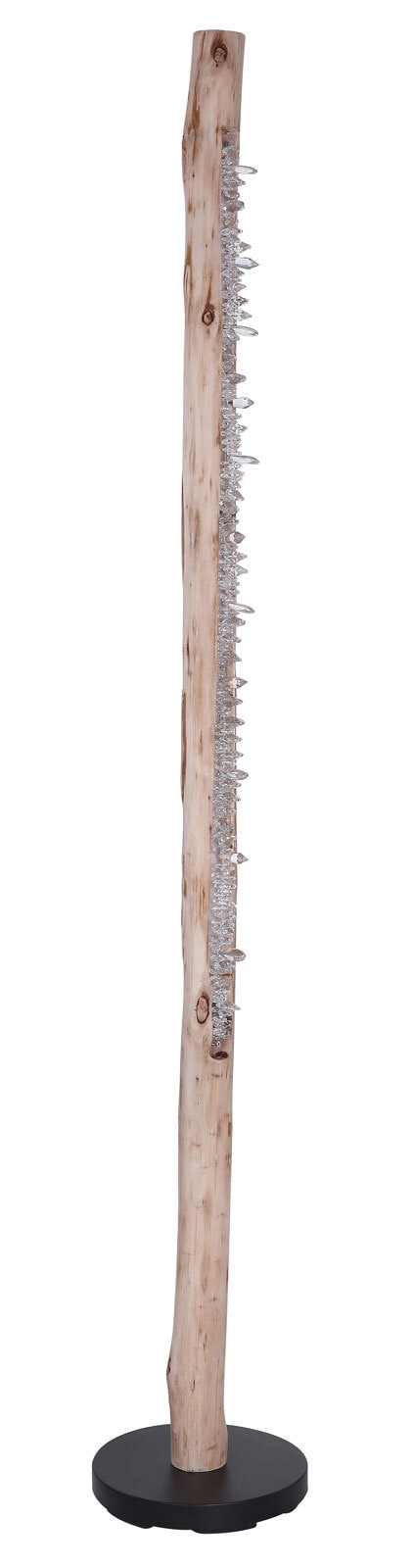 GLOBO LED Stehlampe Felicitas schwarz /Holz 23x23 H151cm