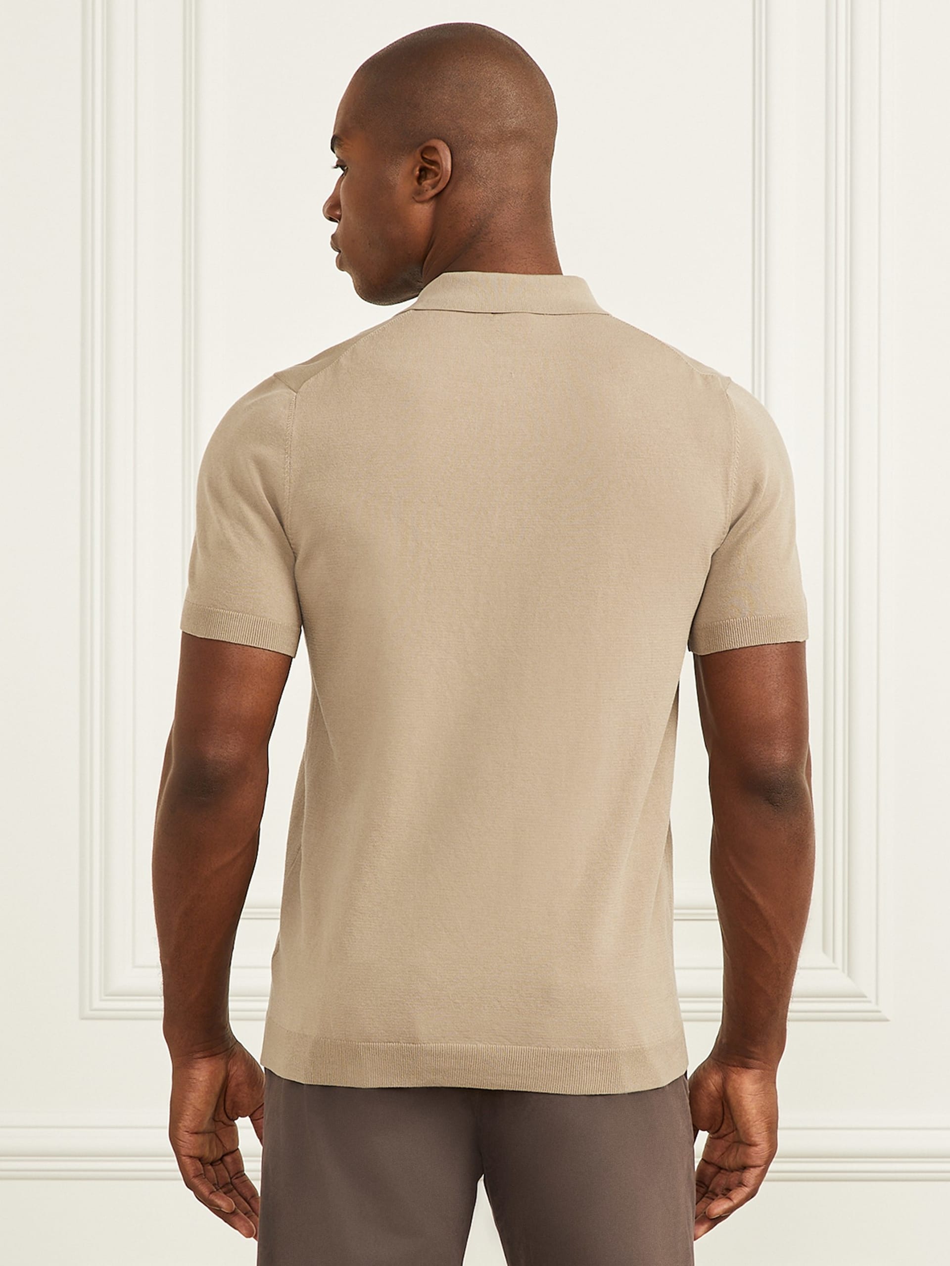 Polo de suéter de desempenho formal
