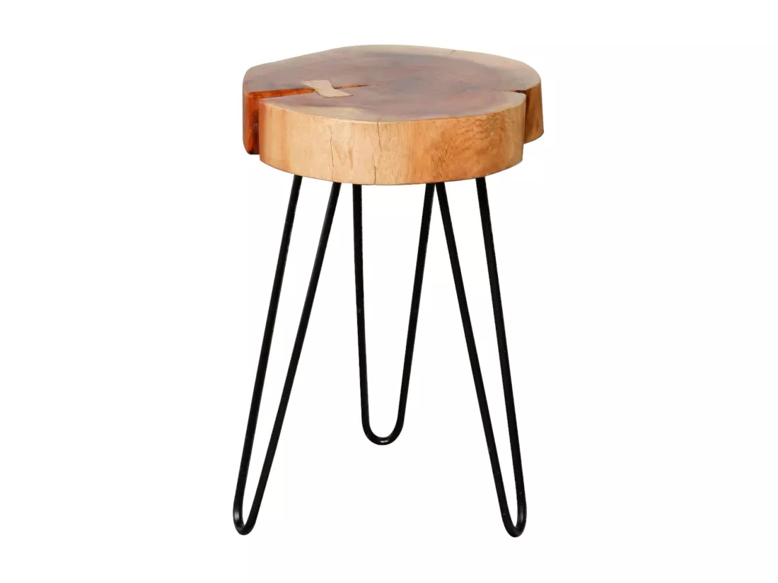Table d'appoint tronc d'arbre acacia CANADA