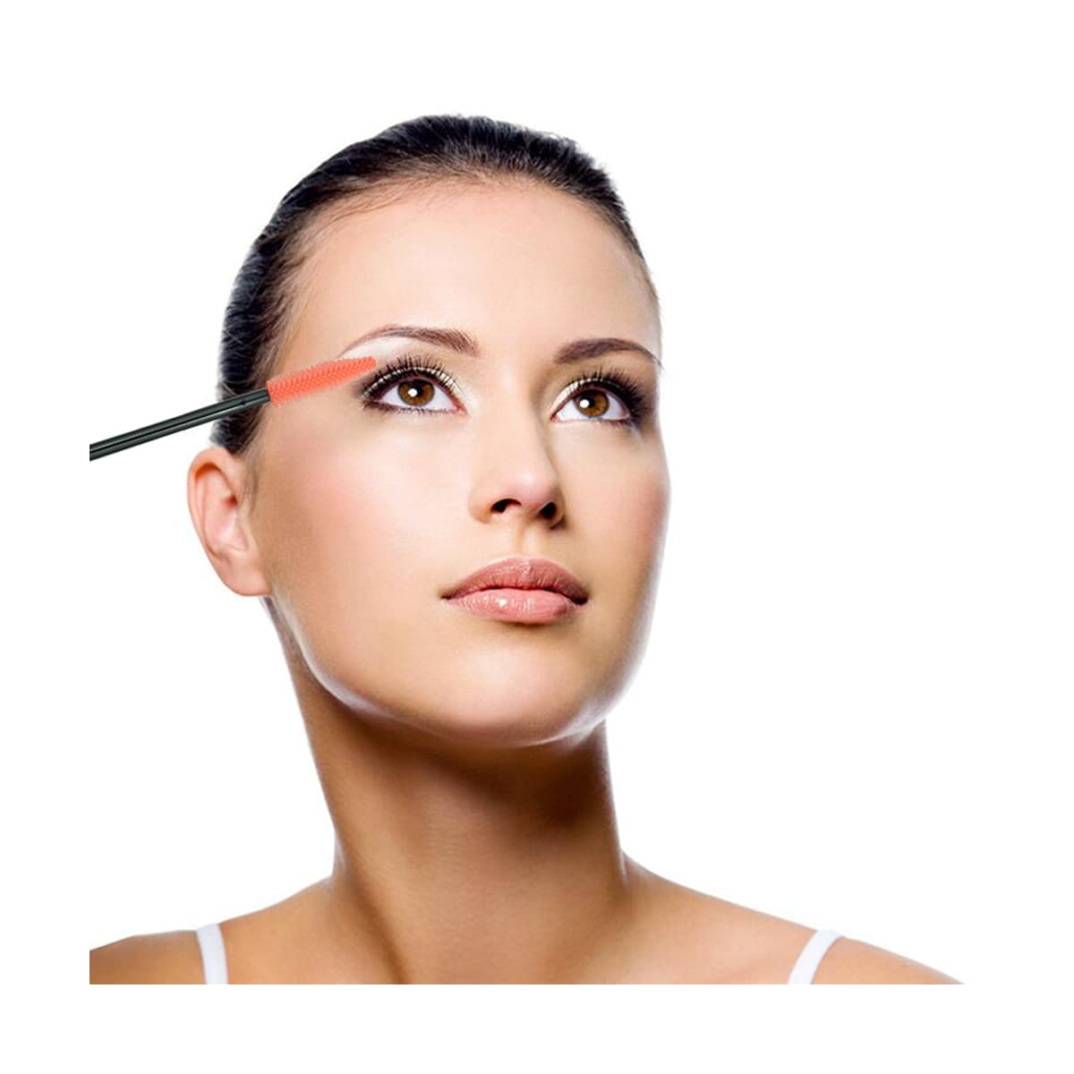 Silikon øyenvippebørster mascara wands 4-pakning