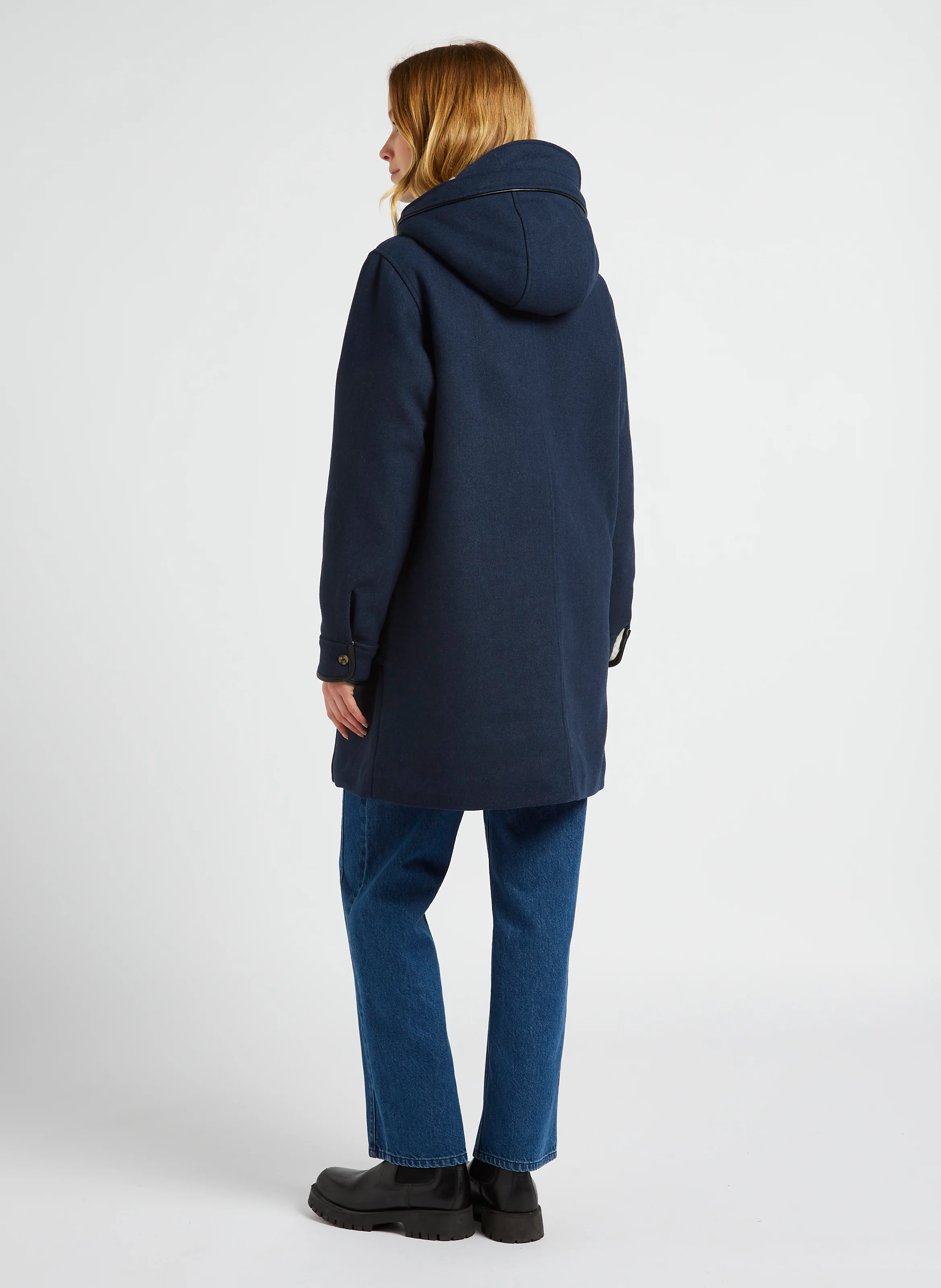 DENVER - Manteau ample à capuche| Bleu
