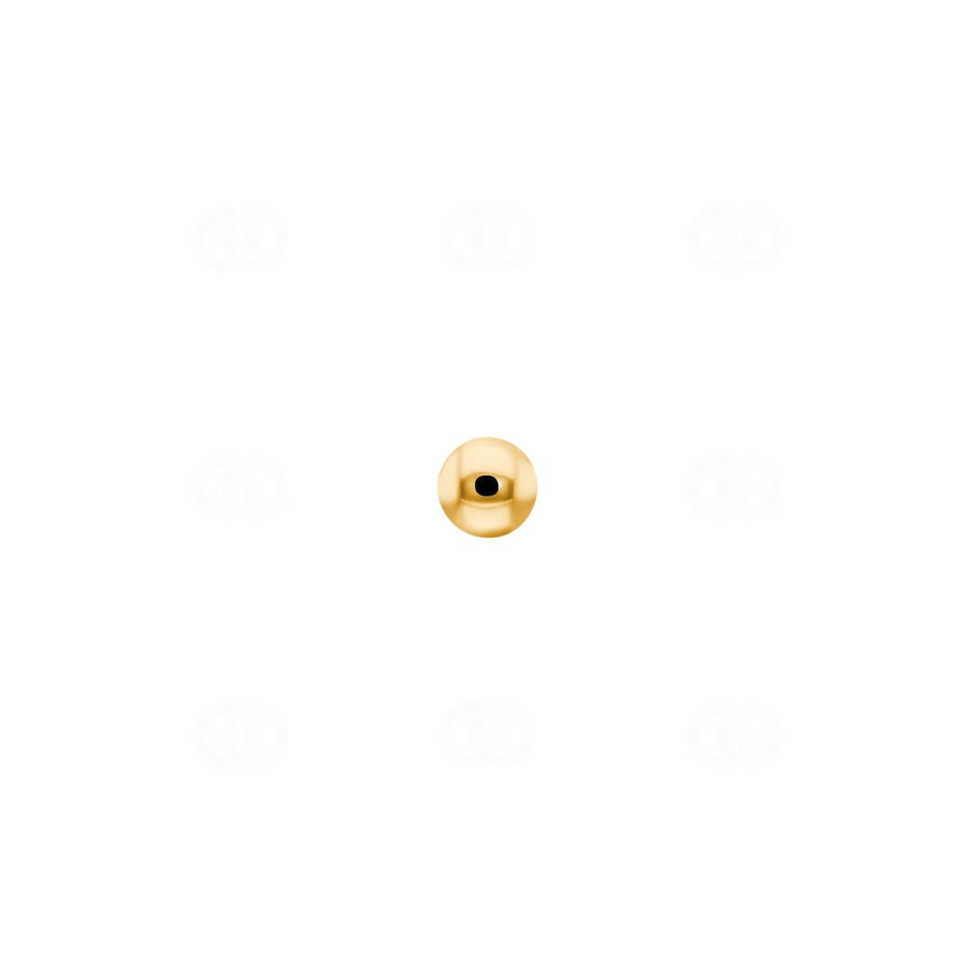 Nasenpiercing Spirale 750/18 K Gelbgold Kugel