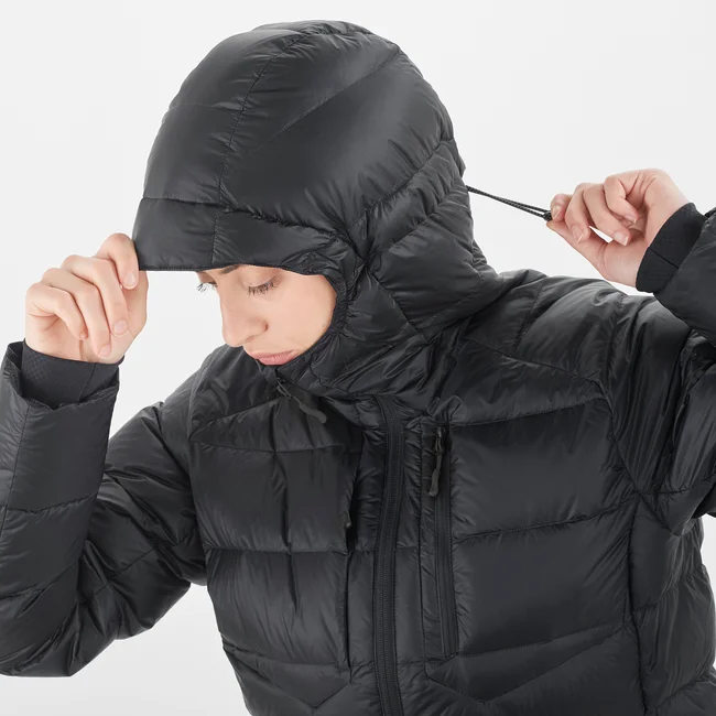 ELIXIR ULTRA DOWN  Daunenjacke mit Kapuze Damen DEEPBLACK