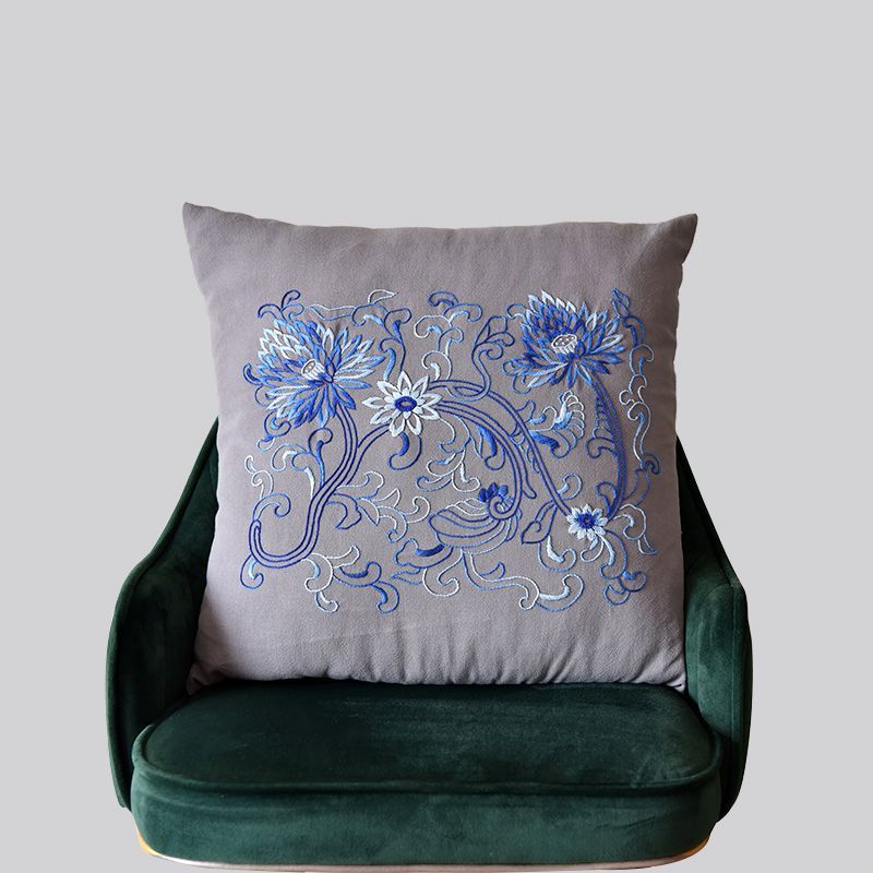 Embroidery Kingdom - Lotus kussenhoes DIY borduurpakket