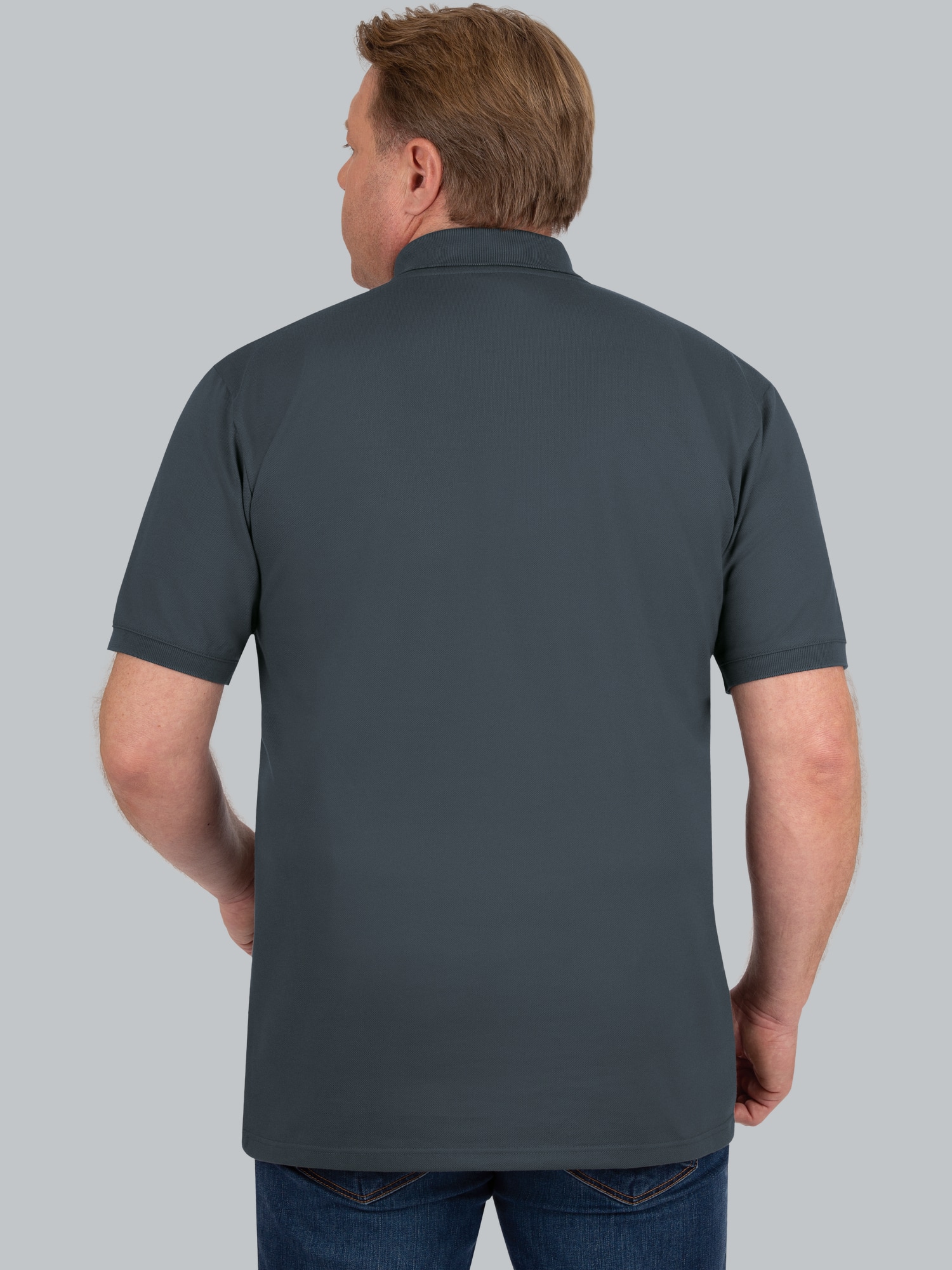 Poloshirt DELUXE Piqué Anthrazit