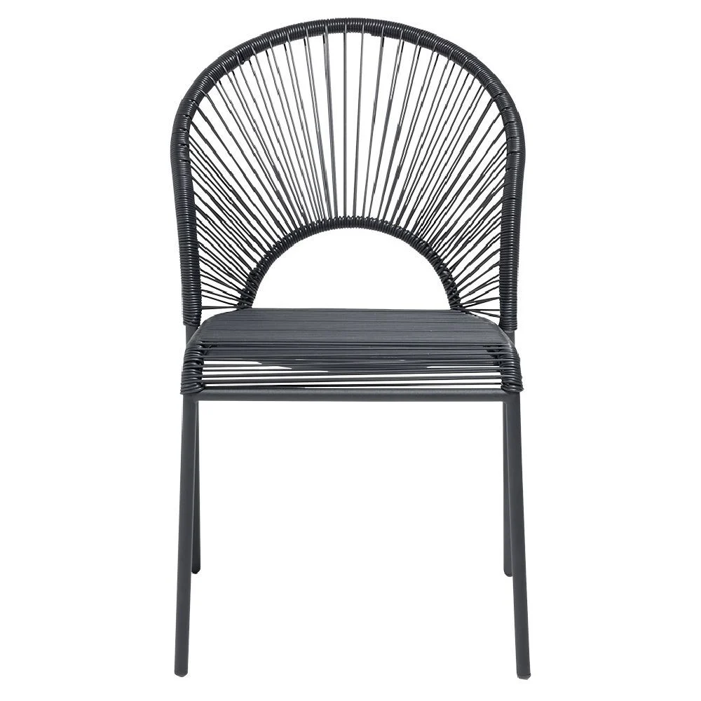 Chaise Urban filaire noir 49x48,5xH88cm