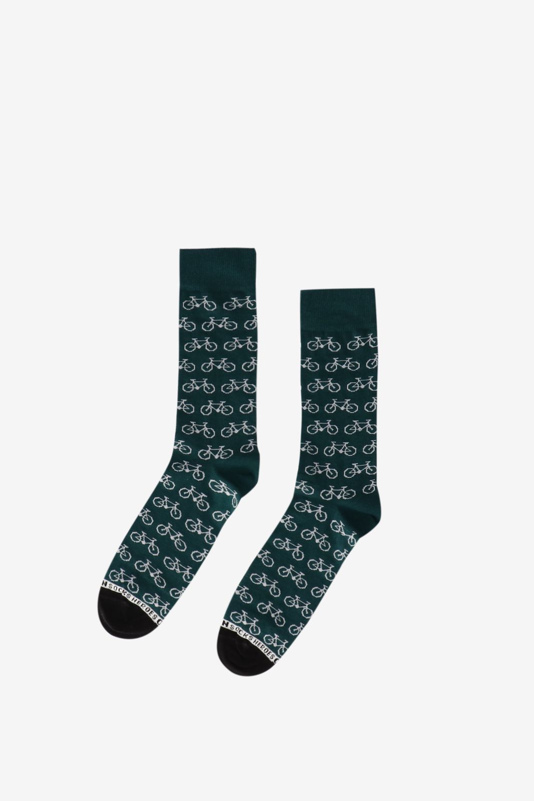 Heroes on Socks sokken fiets groen